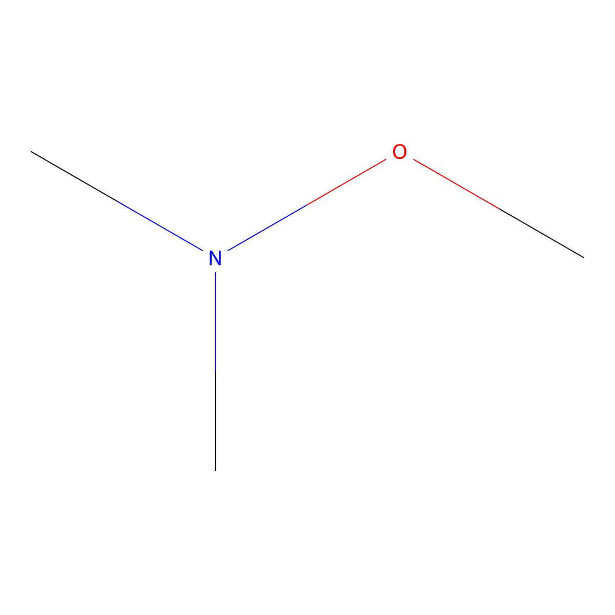 Trimethylhydroxylamine molecular structure, CAS 5669-39-6