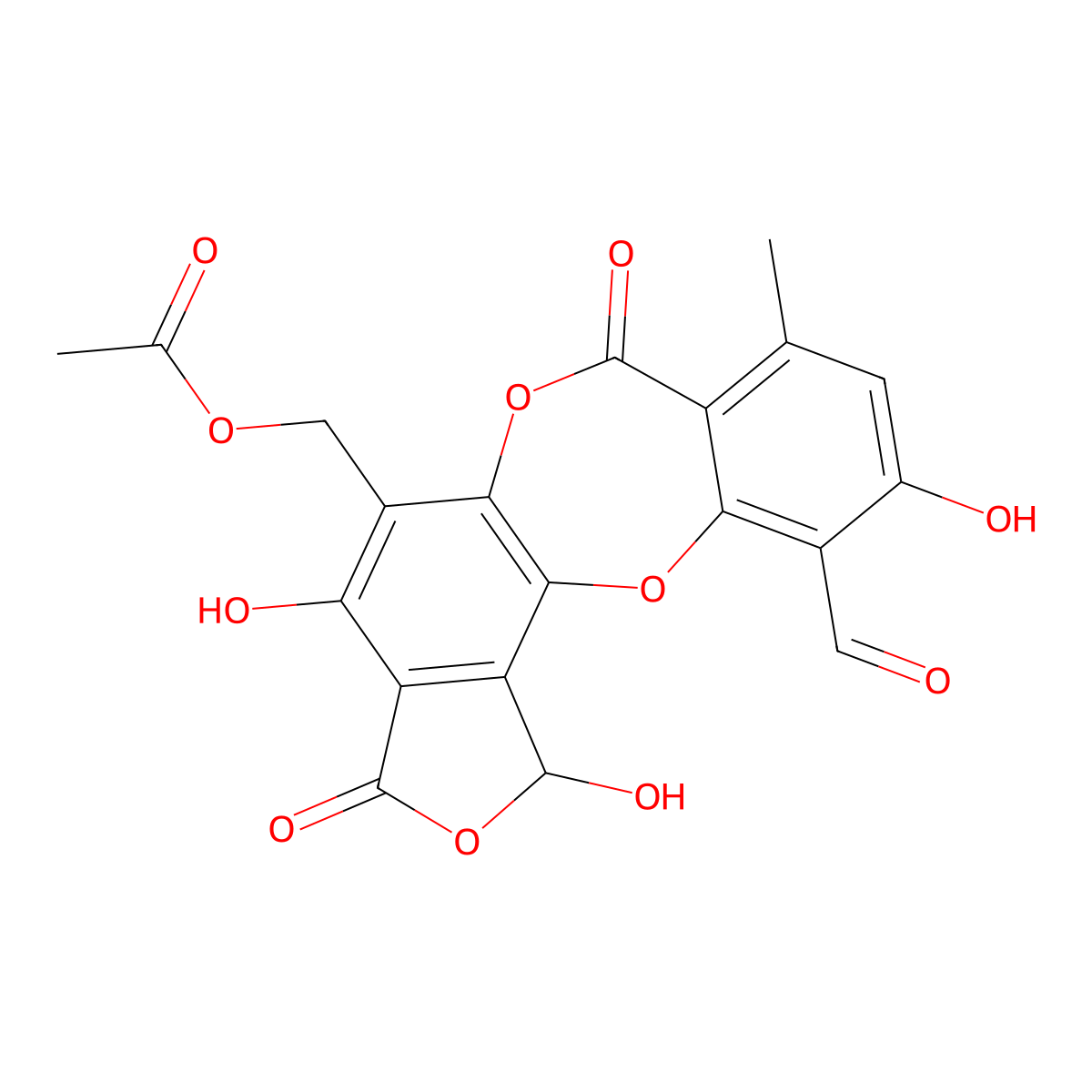 Galbinic acid molecular structure, CAS 56691-88-4