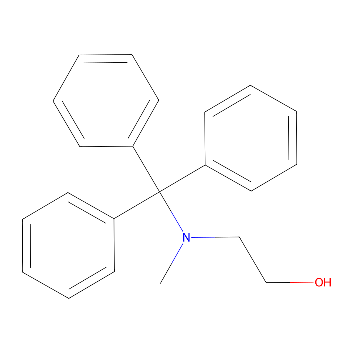 2-[Methyl(trityl)amino]ethanol molecular structure, CAS 566949-46-0