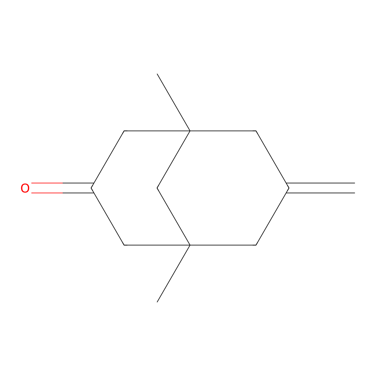 1,5-Dimethyl-7-methylidenebicyclo[3.3.1]nonan-3-one molecular structure, CAS 56696-00-5