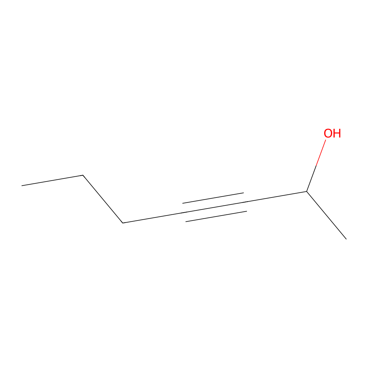 Hept-3-yn-2-ol molecular structure, CAS 56699-62-8