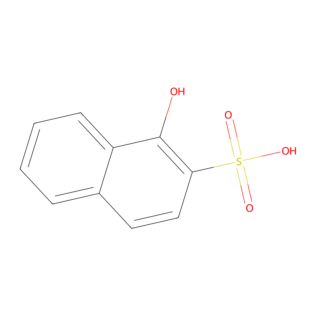 1-Hydroxy-2-naphthalenesulfonic acid molecular structure, CAS 567-18-0