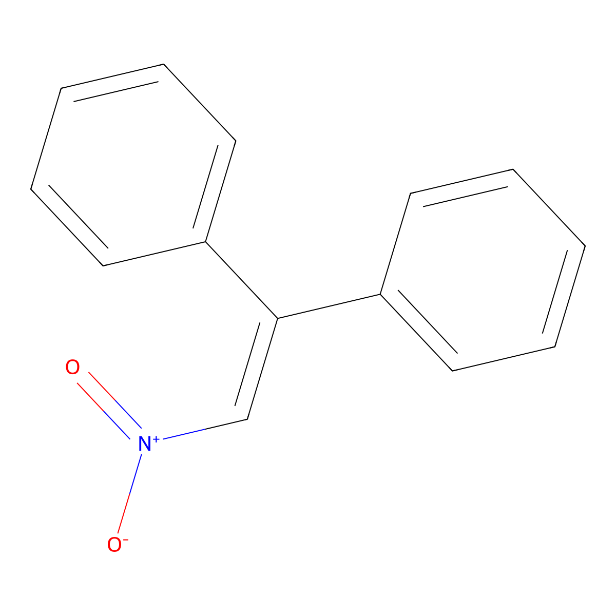 (2-Nitro-1-phenylethenyl)benzene molecular structure, CAS 5670-69-9