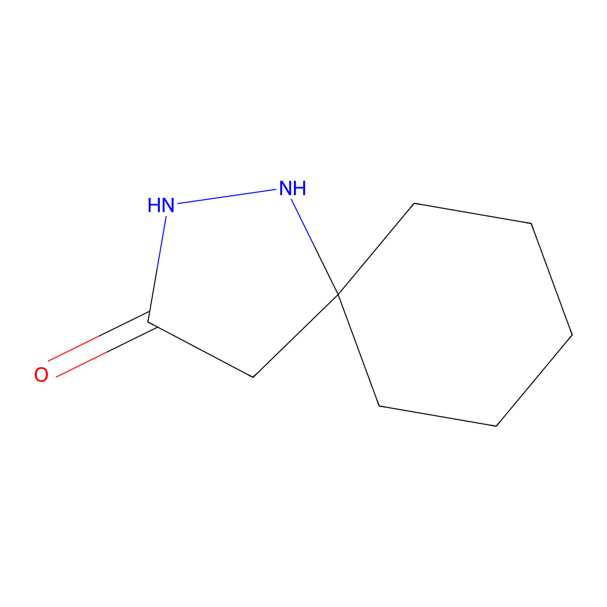 1,2-Diazaspiro[4.5]decan-3-one molecular structure, CAS 56700-30-2