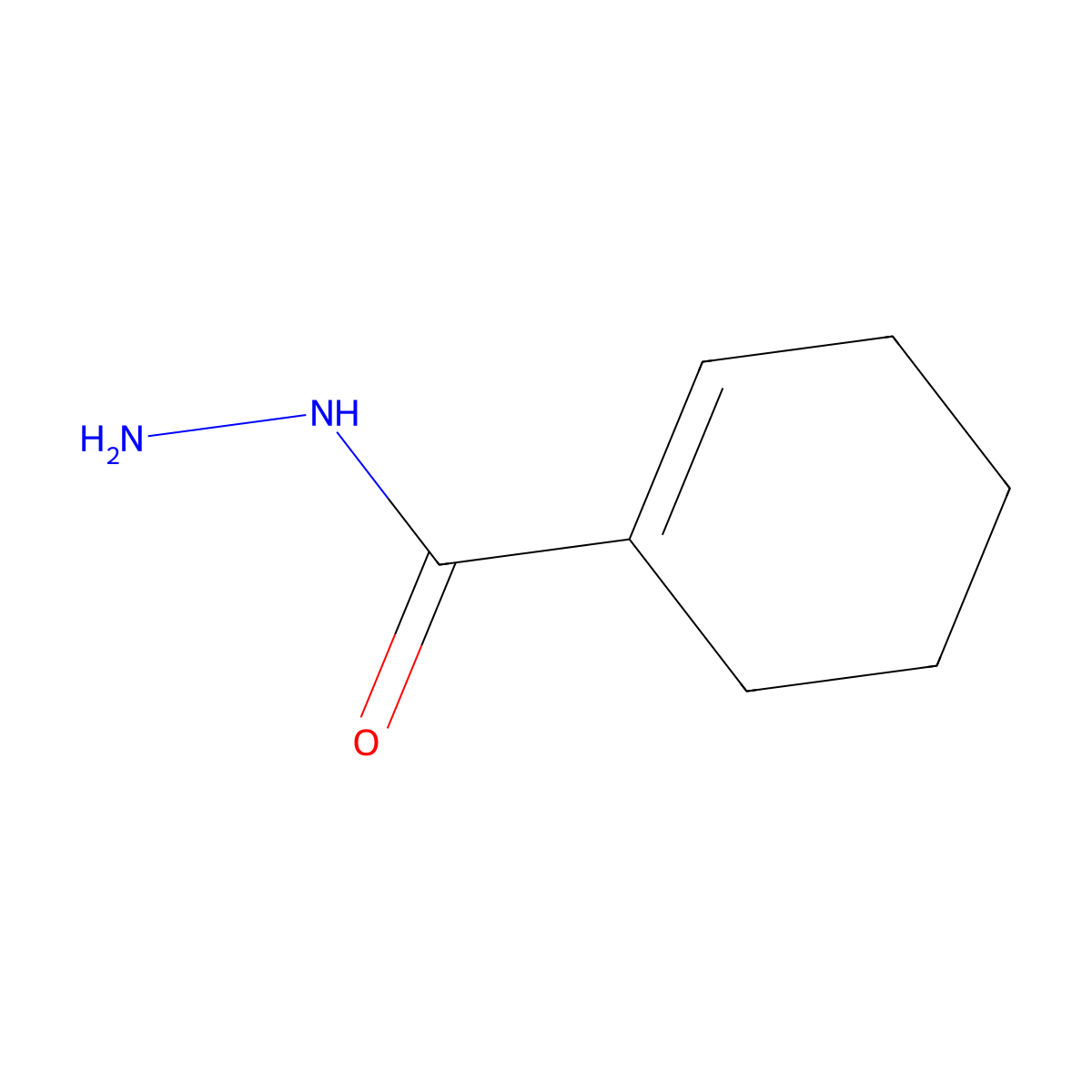 1-Cyclohexene-1-carbohydrazide molecular structure, CAS 56700-58-4