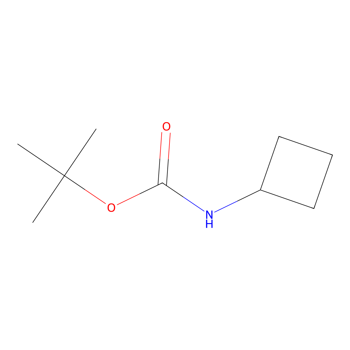 tert-Butyl cyclobutylcarbamate molecular structure, CAS 56700-66-4