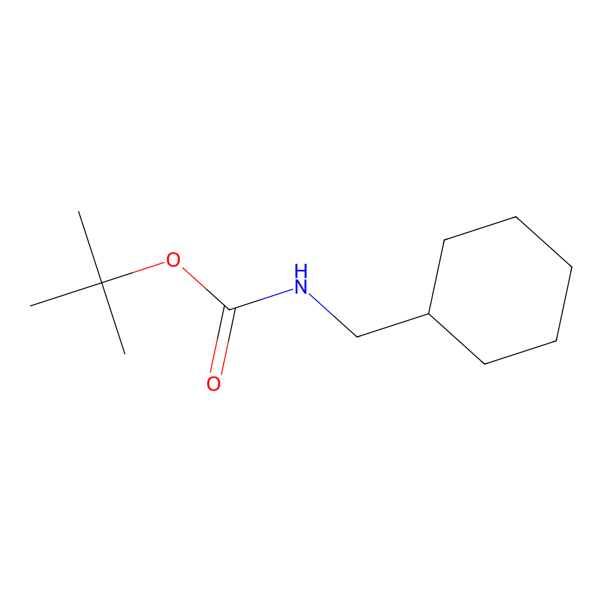 tert-butyl N-(cyclohexylmethyl)carbamate molecular structure, CAS 56700-67-5