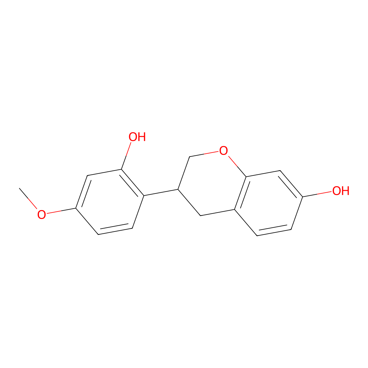 Vestitol molecular structure, CAS 56701-24-7