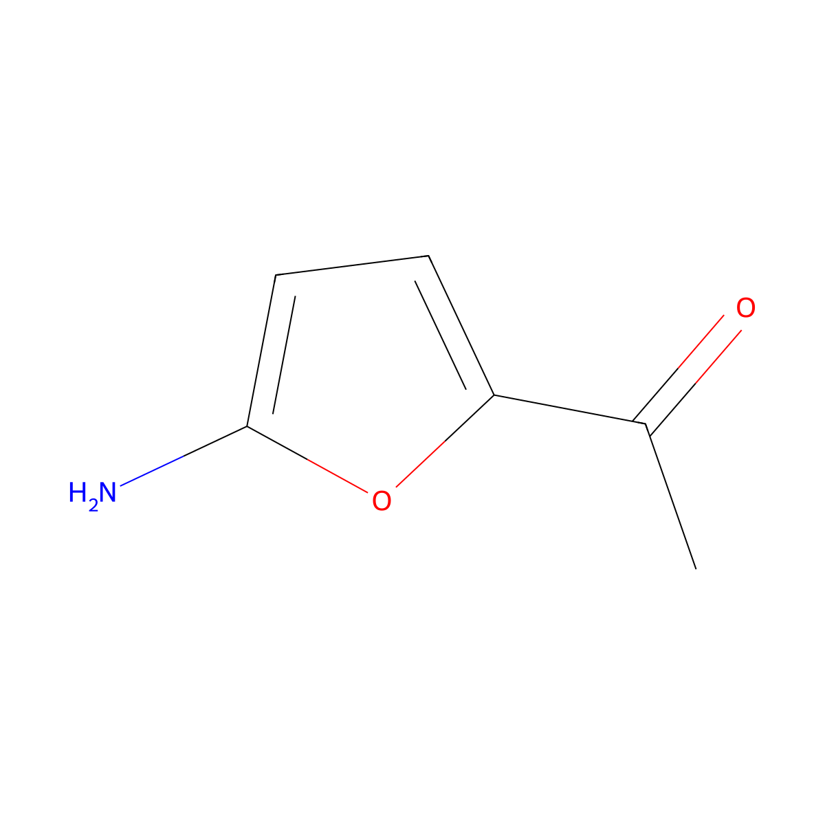 1-(5-Aminofuran-2-yl)ethanone molecular structure, CAS 56703-73-2