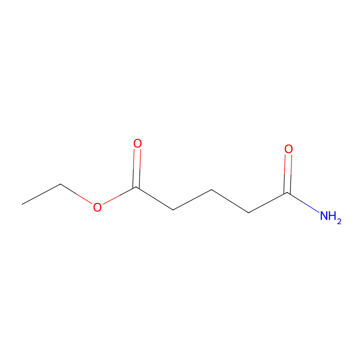 Ethyl 5-amino-5-oxopentanoate molecular structure, CAS 56703-79-8