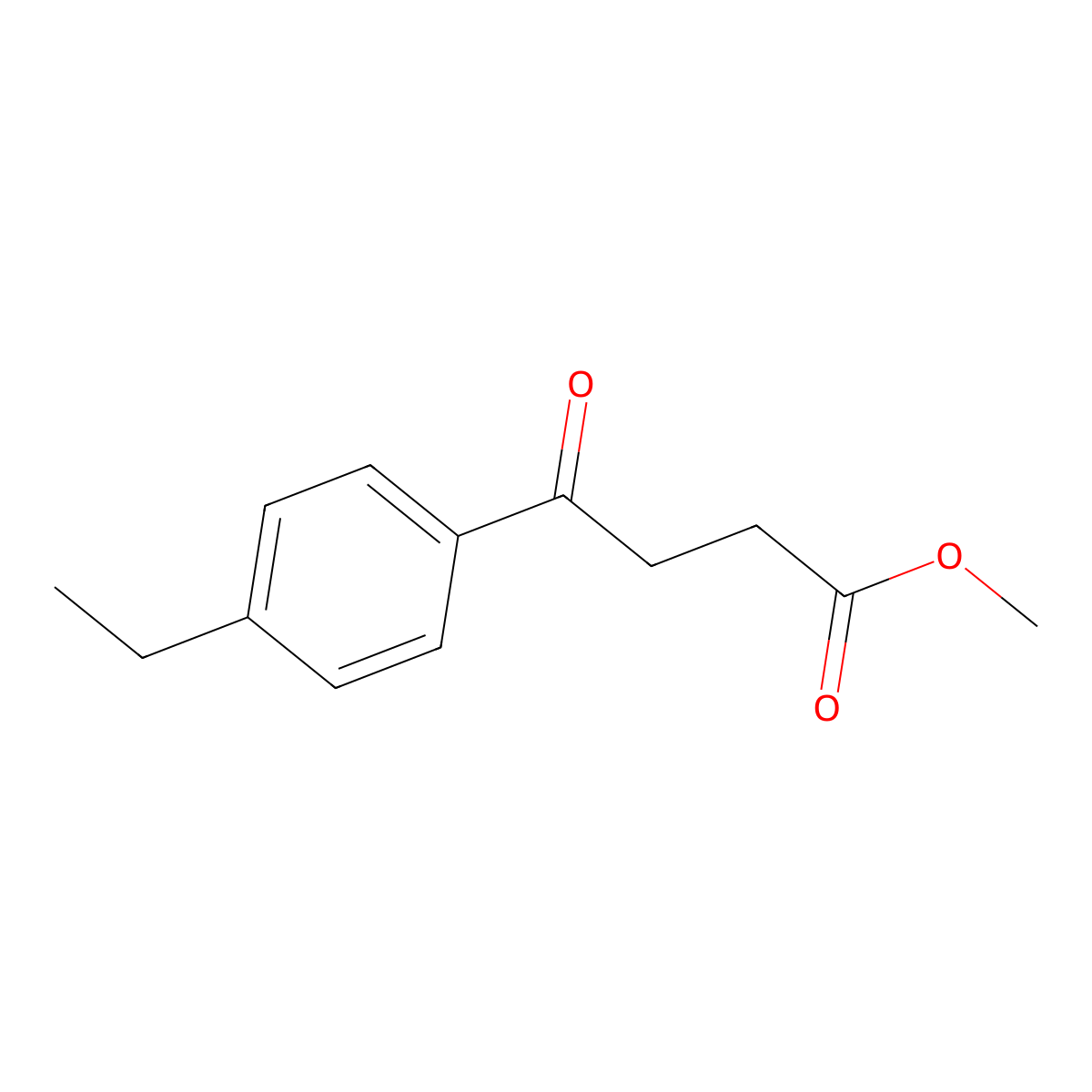 Methyl 4-(4-ethylphenyl)-4-oxobutanoate molecular structure, CAS 56705-44-3