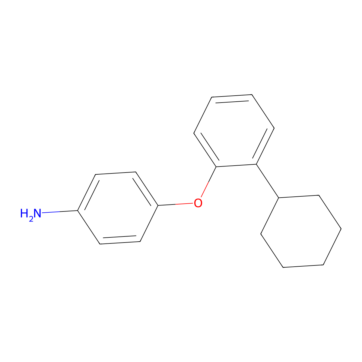 4-(2-Cyclohexylphenoxy)aniline molecular structure, CAS 56705-79-4