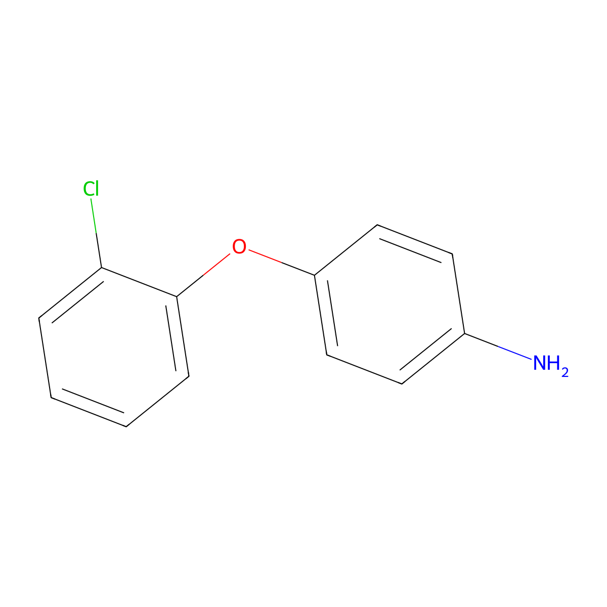 4-(2-Chlorophenoxy)aniline molecular structure, CAS 56705-85-2