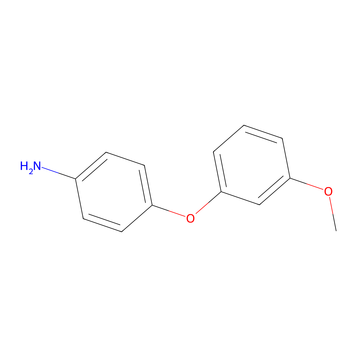 4-(3-Methoxyphenoxy)aniline molecular structure, CAS 56705-86-3