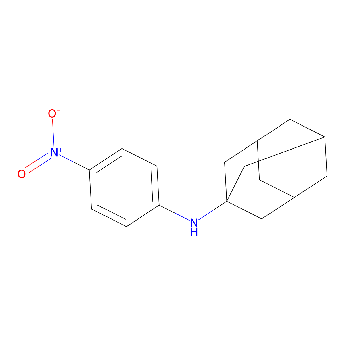 N-(4-nitrophenyl)adamantan-1-amine molecular structure, CAS 56714-80-8