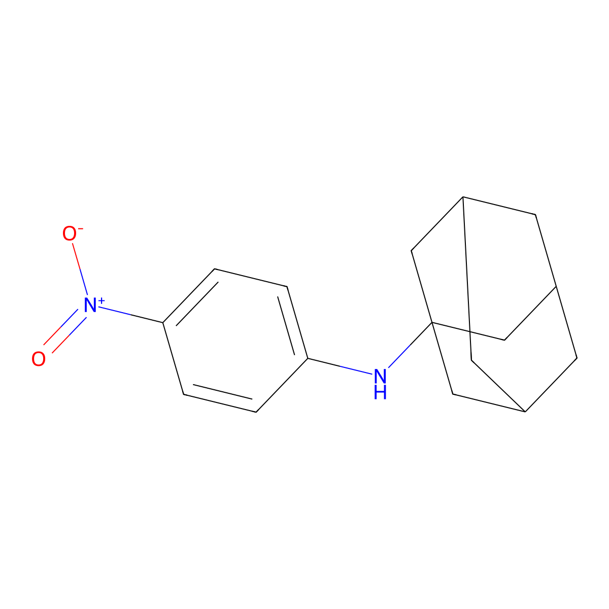 N-(4-nitrophenyl)adamantan-1-amine molecular structure, CAS 56714-80-8