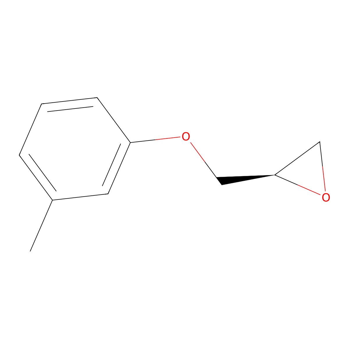 (2R)-2-[(3-methylphenoxy)methyl]oxirane molecular structure, CAS 56715-31-2