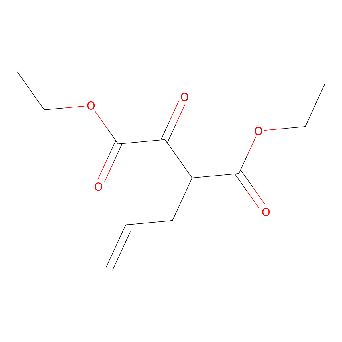 Diethyl 2-allyl-3-oxosuccinate molecular structure, CAS 56716-05-3