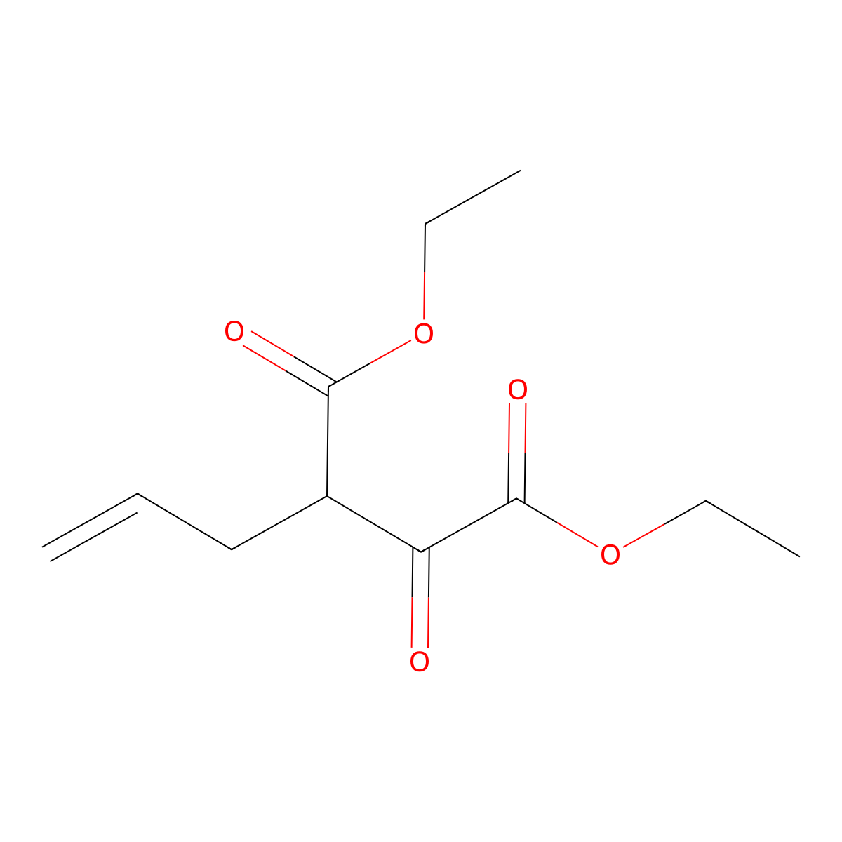 Diethyl 2-allyl-3-oxosuccinate molecular structure, CAS 56716-05-3