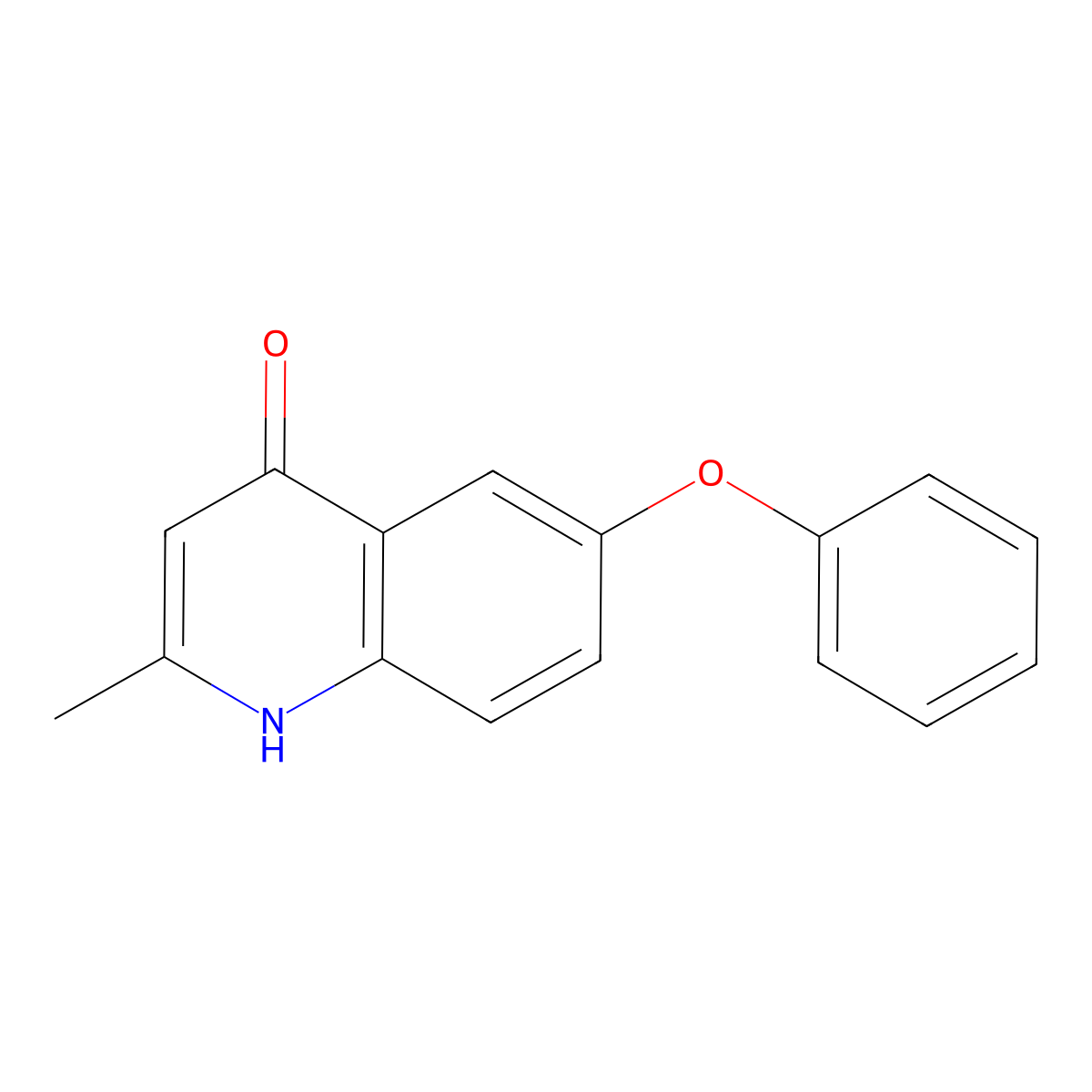 2-Methyl-6-phenoxyquinolin-4-ol molecular structure, CAS 56716-98-4