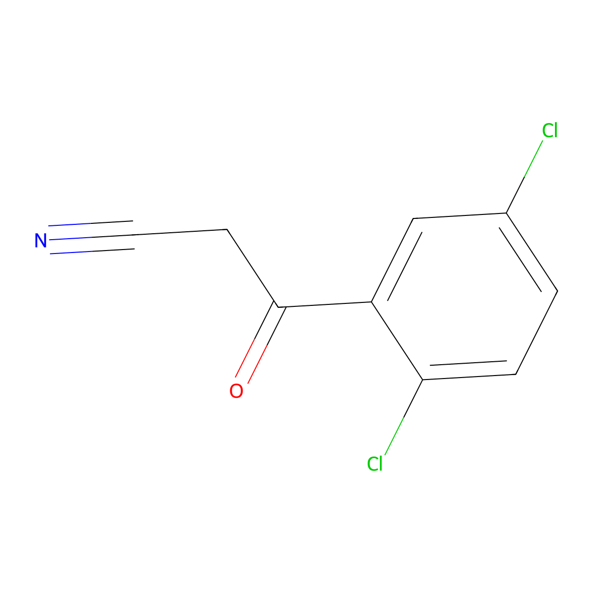 3-(2,5-Dichlorophenyl)-3-oxopropanenitrile molecular structure, CAS 56719-08-5