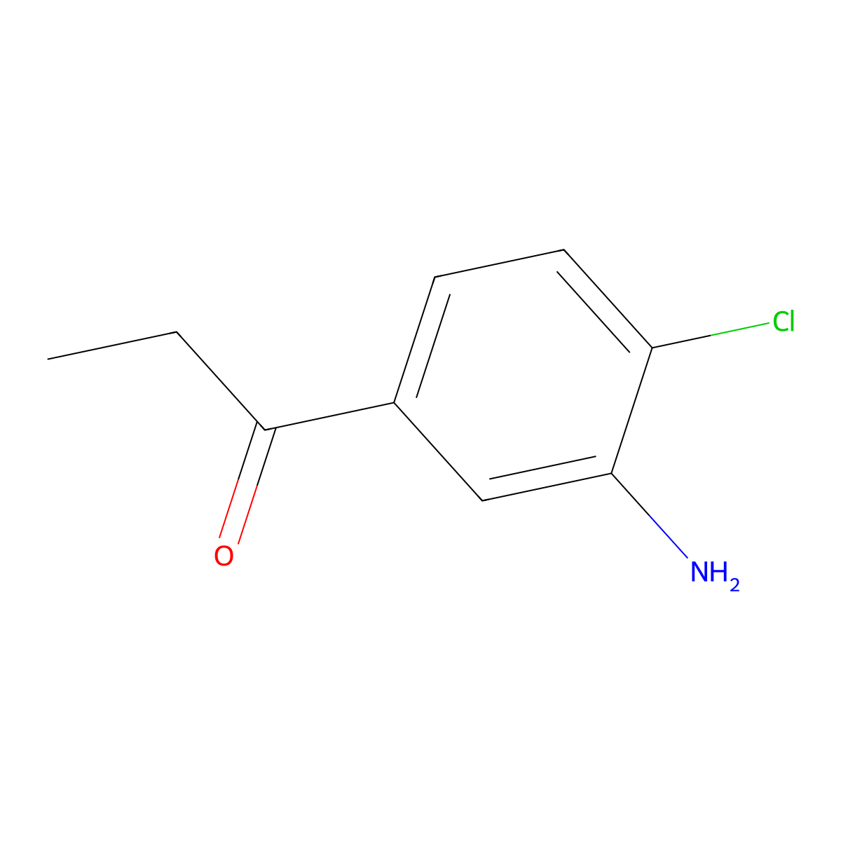 1-(3-Amino-4-chlorophenyl)propan-1-one molecular structure, CAS 56721-09-6