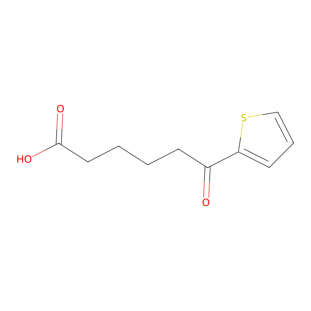 6-Oxo-6-(2-thienyl)hexanoic acid molecular structure, CAS 56721-43-8