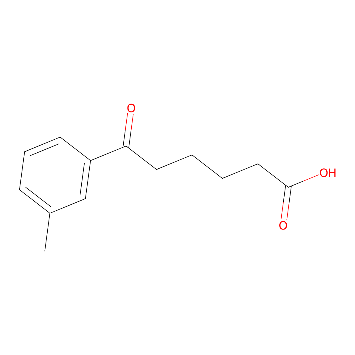 6-(3-Methylphenyl)-6-oxohexanoic acid molecular structure, CAS 56721-44-9