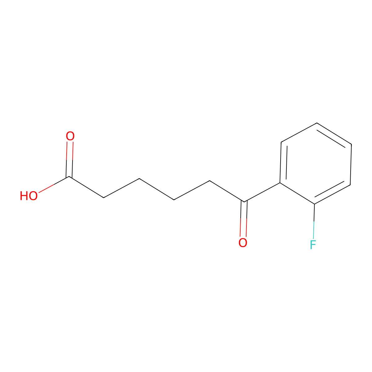 6-(2-Fluorophenyl)-6-oxohexanoic acid molecular structure, CAS 56721-59-6