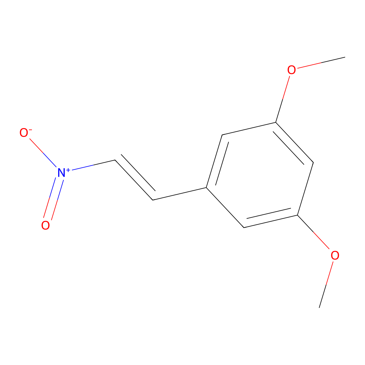 1,3-Dimethoxy-5-(2-nitrovinyl)benzene molecular structure, CAS 56723-84-3
