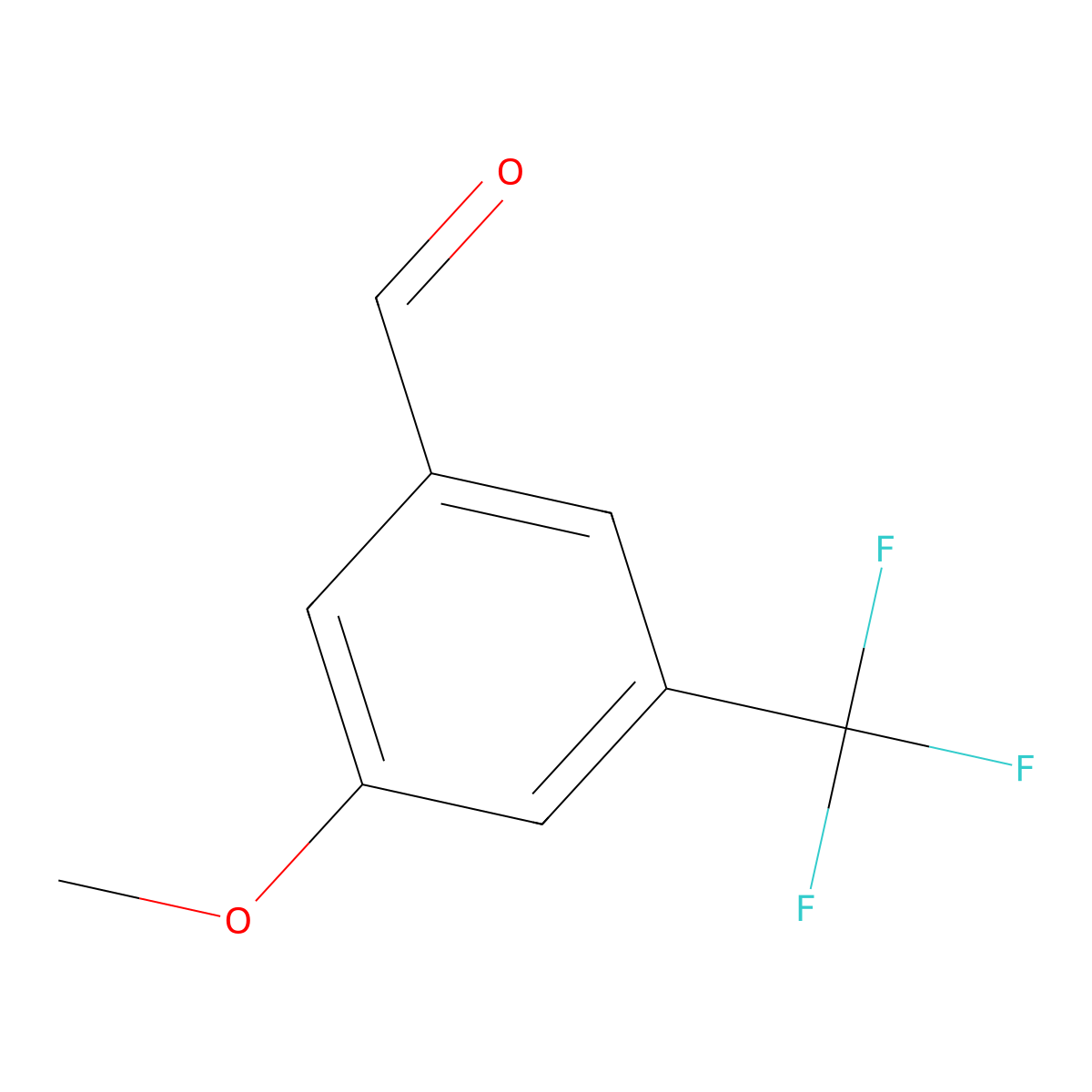 3-Methoxy-5-(trifluoromethyl)benzaldehyde molecular structure, CAS 56723-86-5