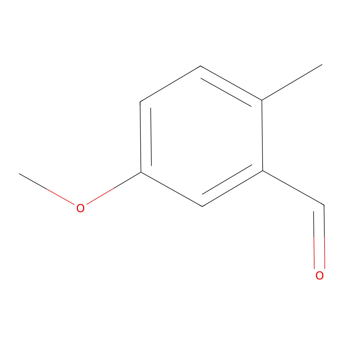 5-Methoxy-2-methylbenzaldehyde molecular structure, CAS 56724-09-5