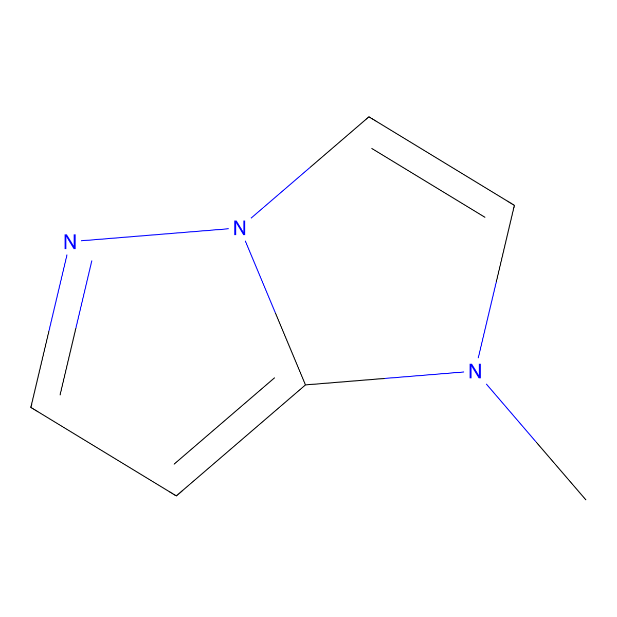 1-Methyl-1H-imidazo[1,2-b]pyrazole molecular structure, CAS 56728-16-6