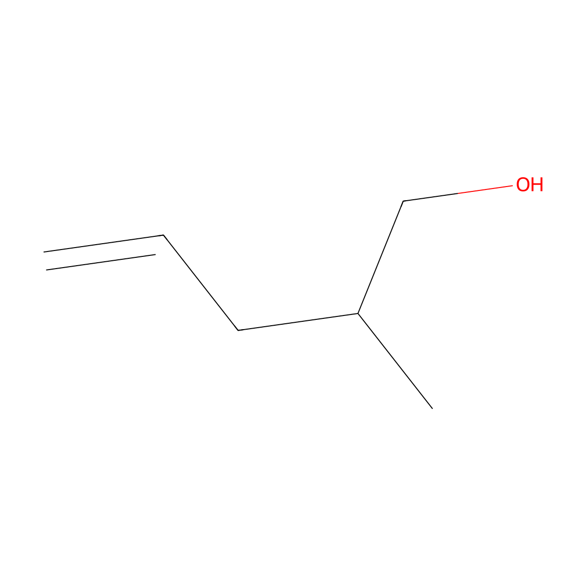 2-Methyl-4-penten-1-ol molecular structure, CAS 5673-98-3