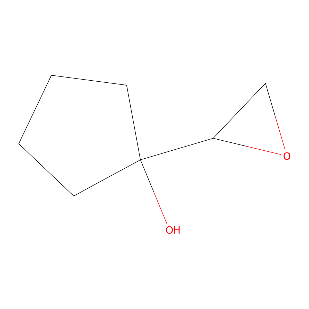 1-(Oxiran-2-yl)cyclopentan-1-ol molecular structure, CAS 56733-14-3