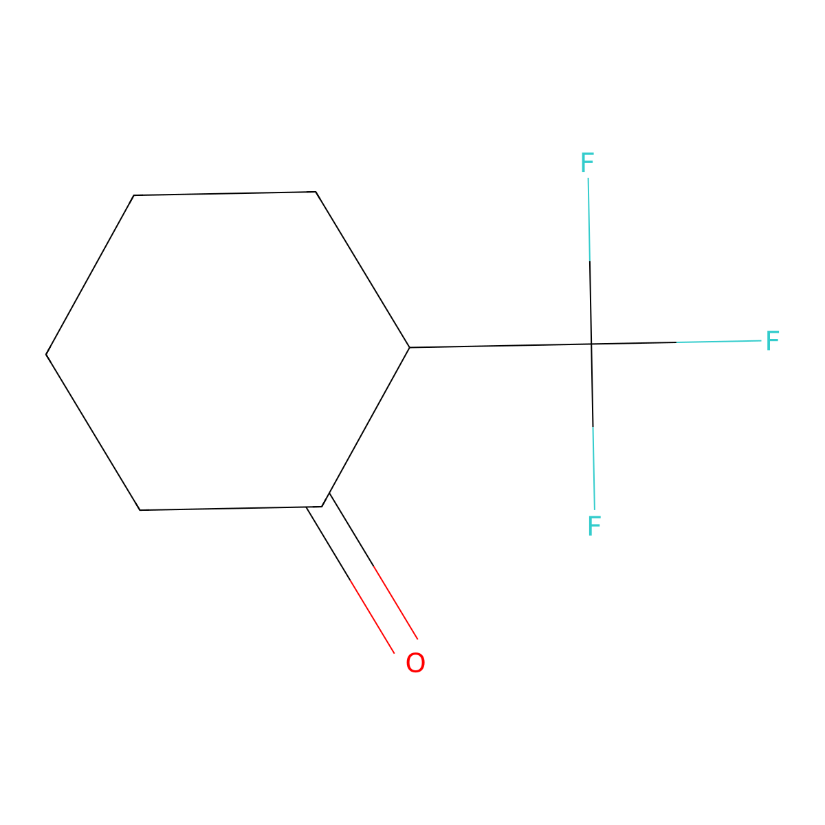 2-(Trifluoromethyl)cyclohexanone molecular structure, CAS 56734-74-8