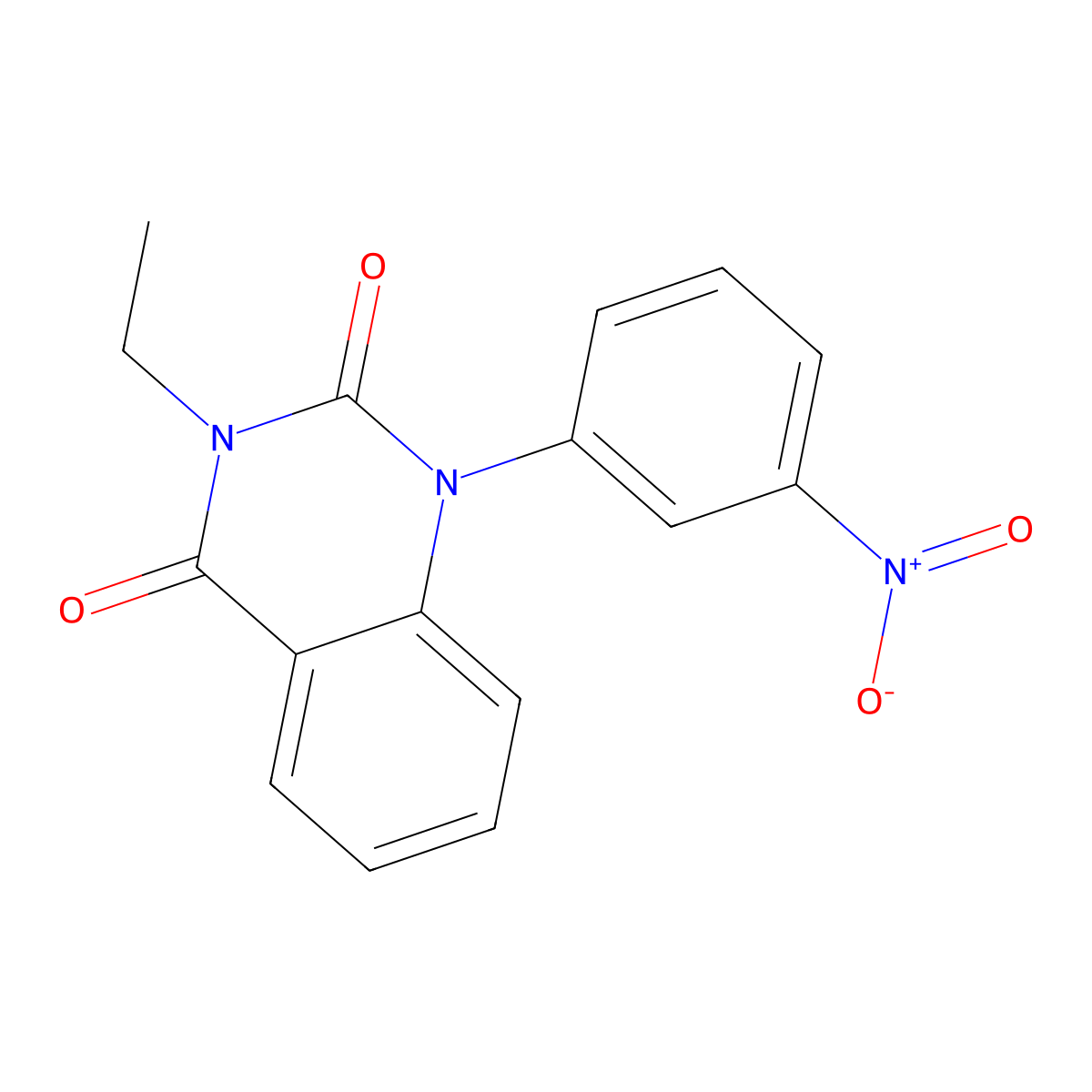 Nitraquazone molecular structure, CAS 56739-21-0