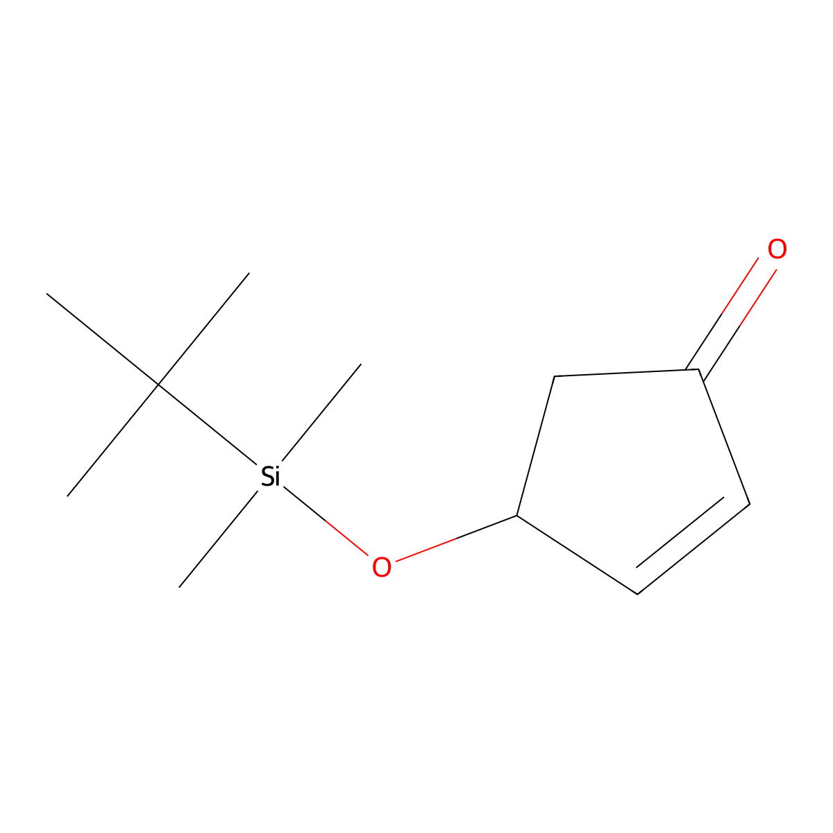 4-((tert-Butyl(dimethyl)silyl)oxy)cyclopent-2-en-1-one molecular structure, CAS 56745-67-6