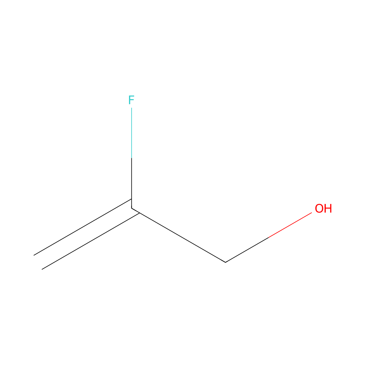 2-Fluoro-2-propen-1-ol molecular structure, CAS 5675-31-0