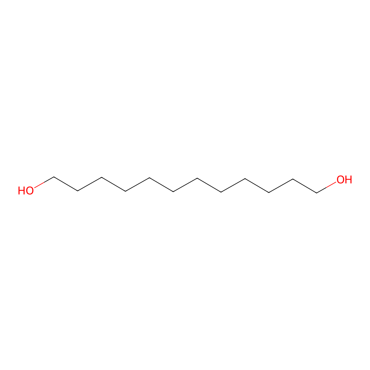 1,12-Dodecanediol molecular structure, CAS 5675-51-4