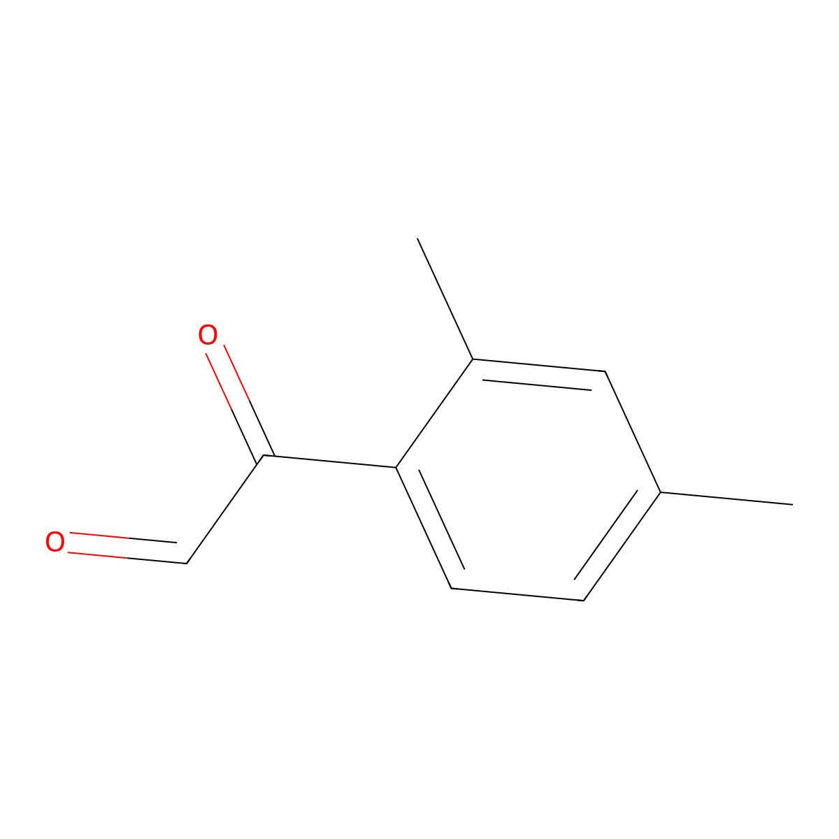 2-(2,4-Dimethylphenyl)-2-oxoacetaldehyde molecular structure, CAS 56750-80-2