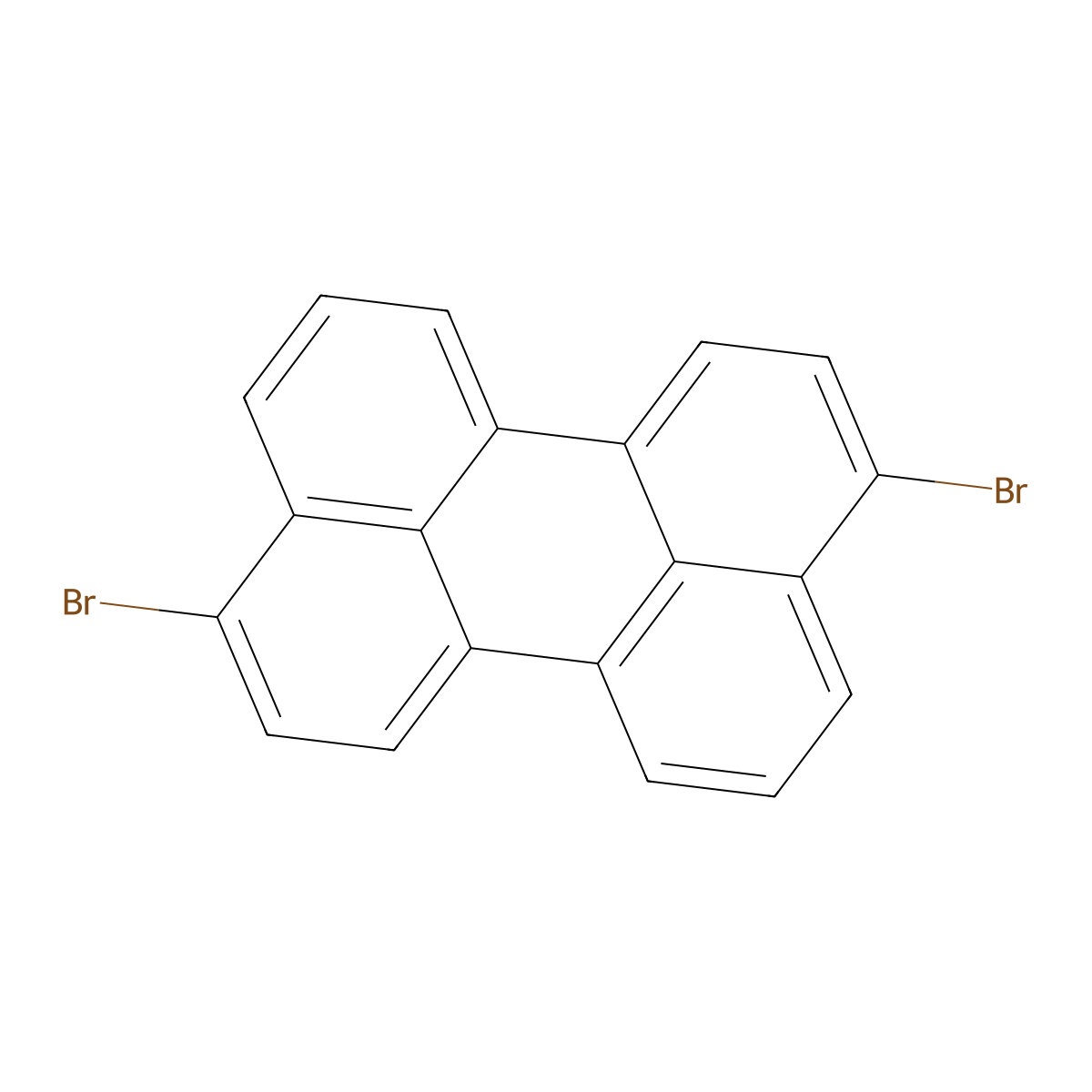 3,9-Dibromoperylene molecular structure, CAS 56752-35-3