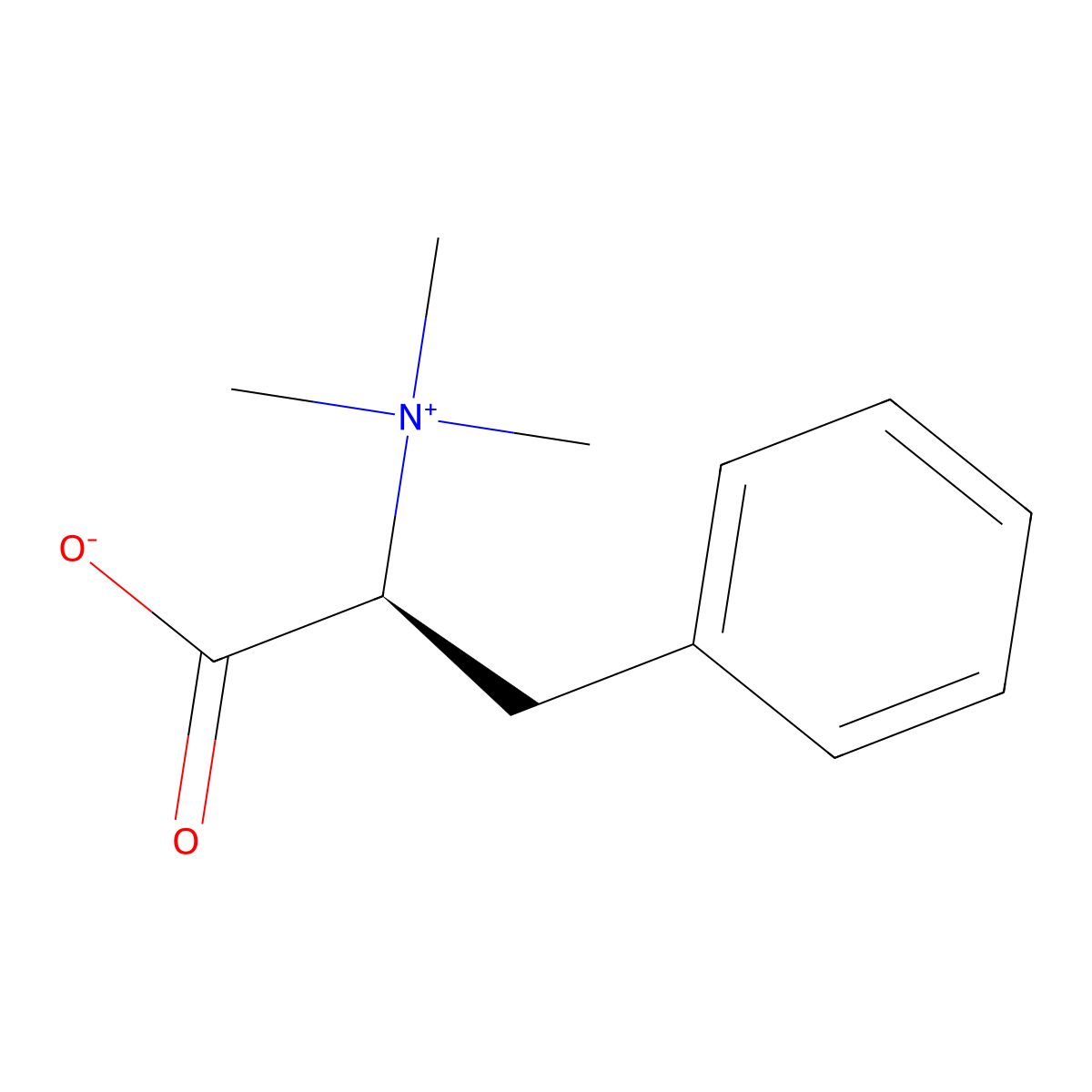 L-Phenylalanine betaine molecular structure, CAS 56755-22-7