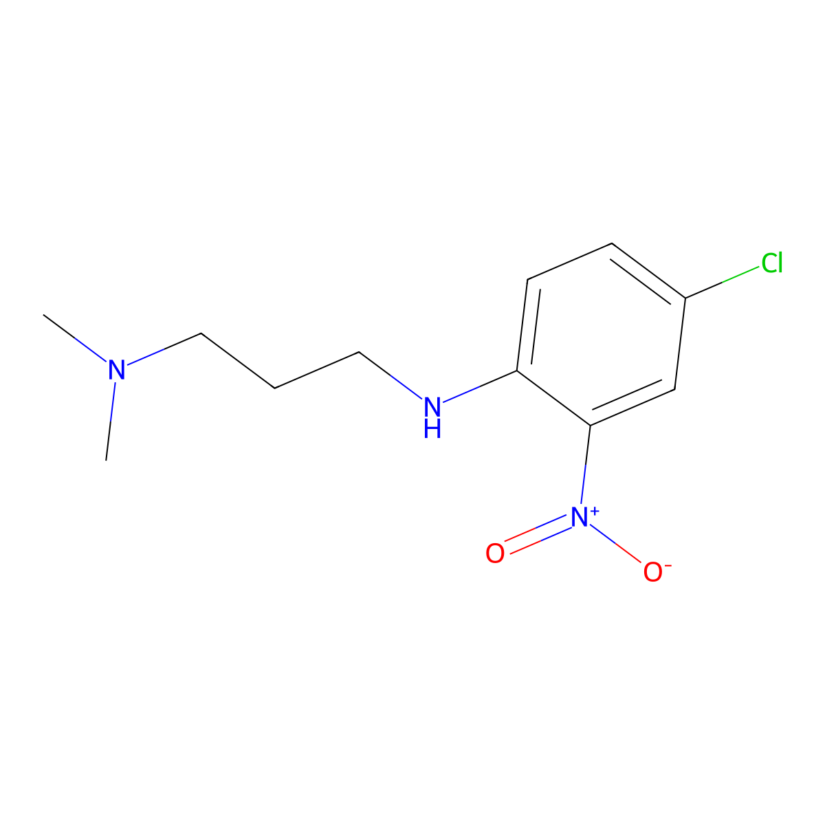 N1-(4-chloro-2-nitrophenyl)-N3,N3-dimethylpropane-1,3-diamine molecular structure, CAS 56756-20-8