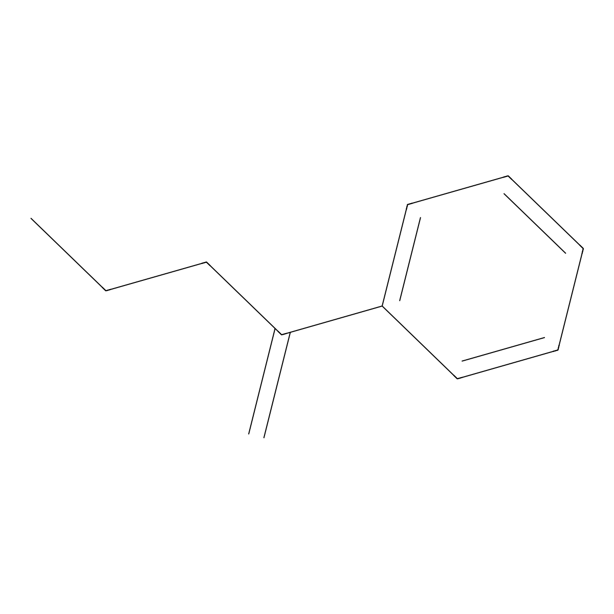 2-Phenyl-1-pentene molecular structure, CAS 5676-32-4