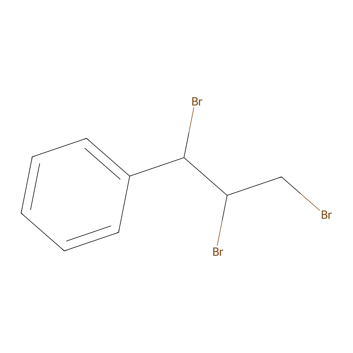 (1,2,3-Tribromopropyl)benzene molecular structure, CAS 56762-23-3