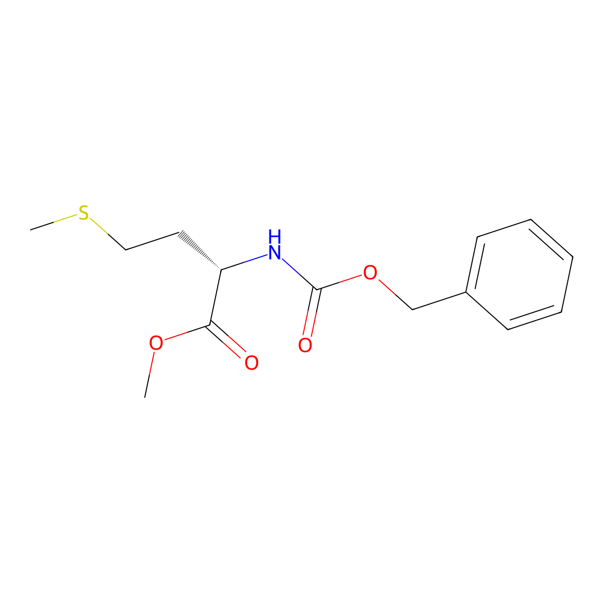 Cbz-L-methionine methyl ester molecular structure, CAS 56762-93-7