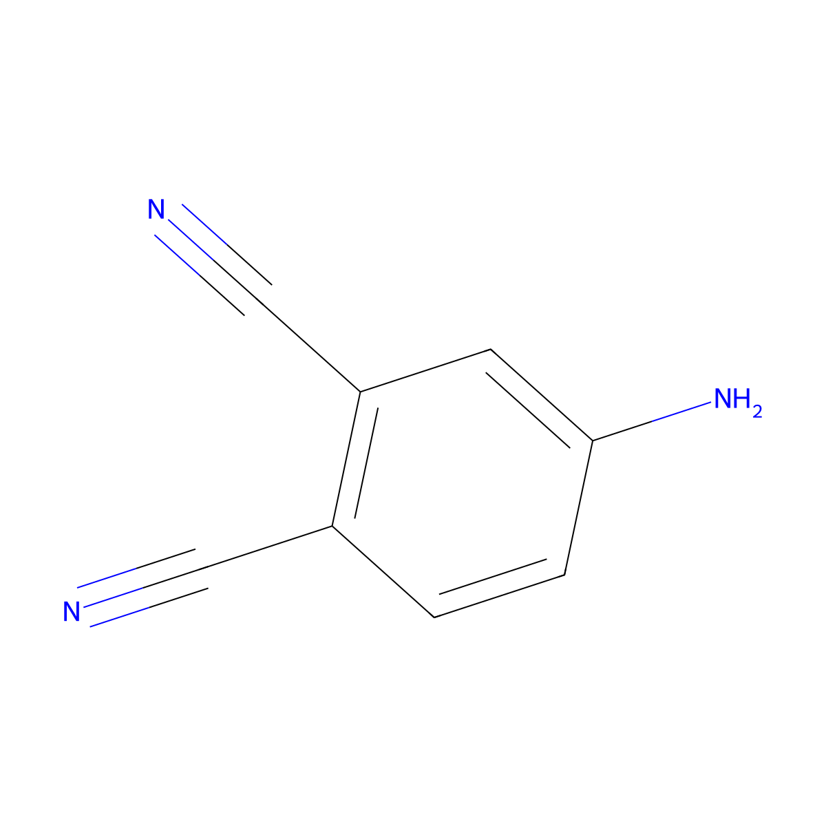 1,2-Benzenedicarbonitrile, 4-amino- molecular structure, CAS 56765-79-8