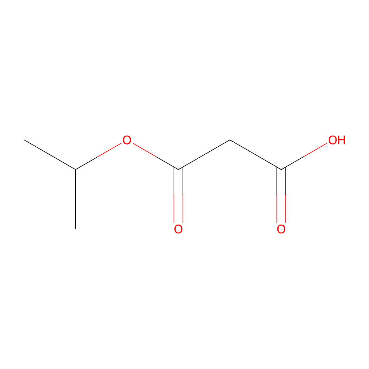 3-Isopropoxy-3-oxopropanoic acid molecular structure, CAS 56766-77-9