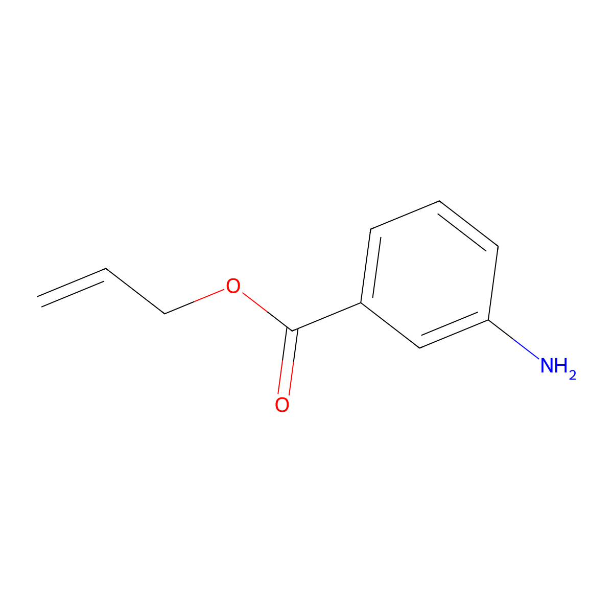 Allyl 3-aminobenzoate molecular structure, CAS 56768-05-9